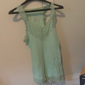Mossimo Supply Co. Light Green Lace Chemise